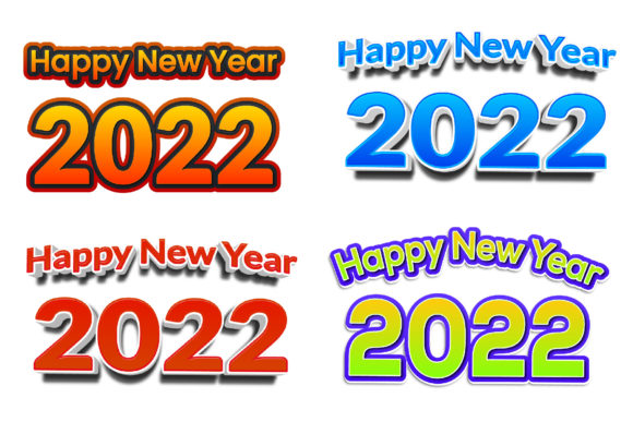 2022 Happy New Year Cartoon Font Review for Graphics