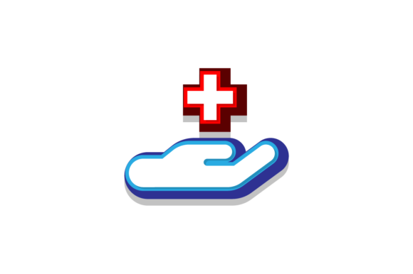 3D Hand Holding Medical ICON Design for Modern Graphics and Icons