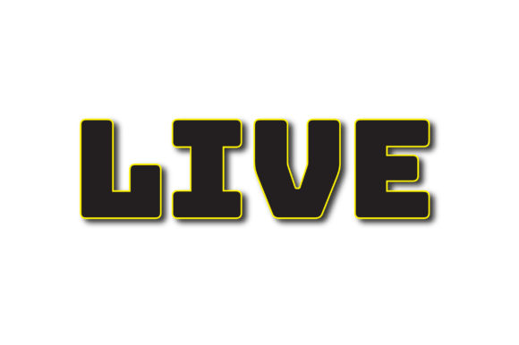 3D Live Text Design Vector Graphic for Graphics and Freebies