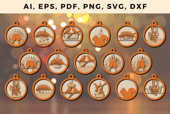 3D Multi Layer Christmas SVG Ornaments