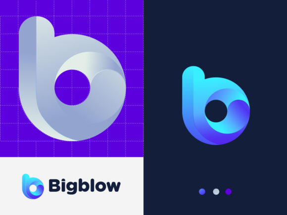B Modern 3D Letter Logo Design Template for Graphics and Logos