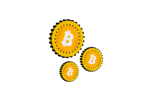 Bitcoin Coin Cryptocurrency Design 3D Graphics Freebies