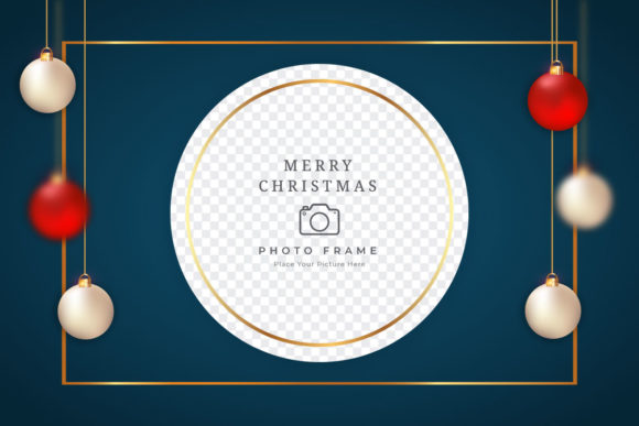 Christmas Photo Frame with Ball Ornament: A Graphic Templates Review