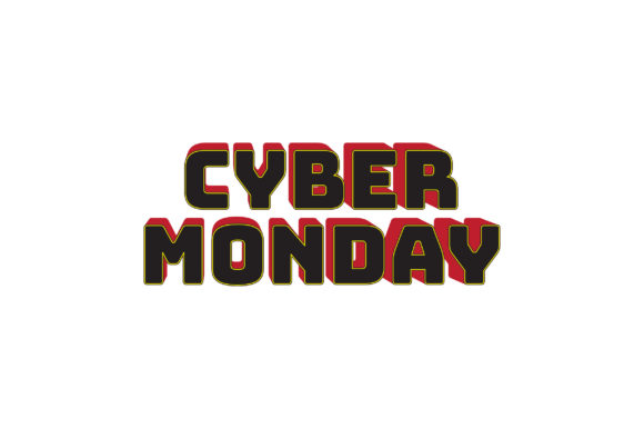 CYBER MONDAY 3D Text Effect Design Vecto for Graphics & Graphic Templates