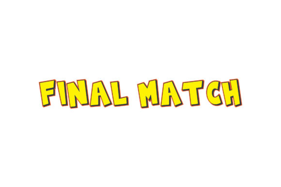 Final Match 3D Text Effect Design Vector for Graphics