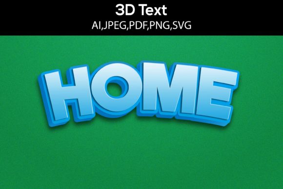 Home 3D Text Design SVG: A Graphic and Layer Styles Review