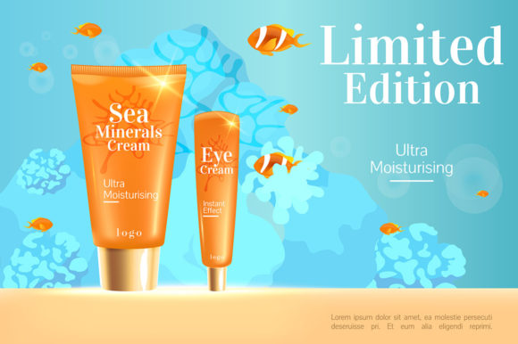 Limited Edition Cream Realistic Banner for Graphics and Graphic Templates