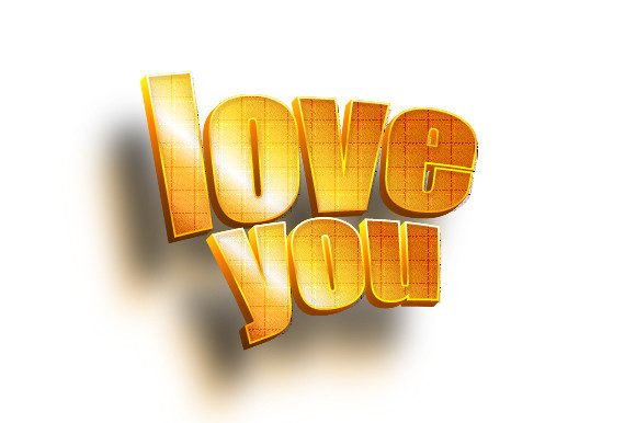 Love You 3D Text Design: A Review for Graphics and Graphic Templates