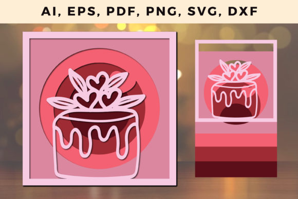 Multi Layer Valentine s Cake SVG