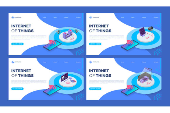 Security System Landing Page Vector for Modern Graphics