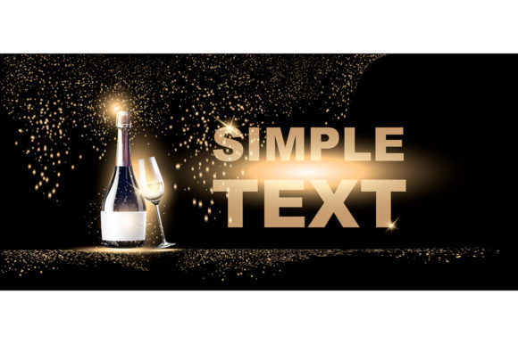 Sparkling Wine Realistic Vector Product Embroidery Review