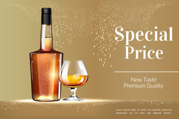 Special Price for Alcohol Realistic Graphics for Handmade Brands