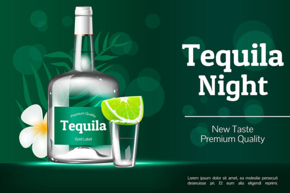 Tequila Night Realistic Vector Product Graphics Review