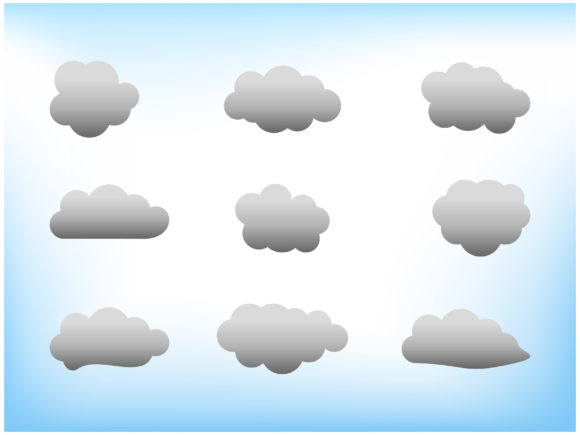 Various Shapes of Cloud Icons: A Designer's Review